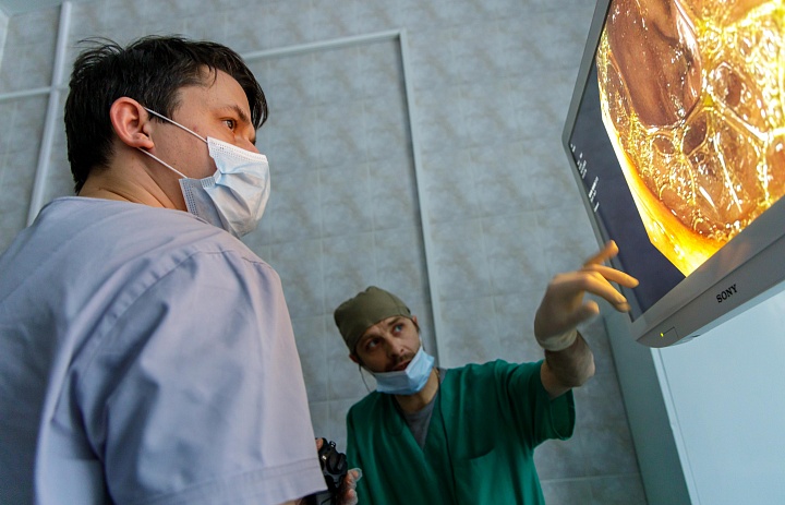 За год в Люберецкой областной больнице выявлено и удалено около 400 новообразований желудочно-кишечного тракта